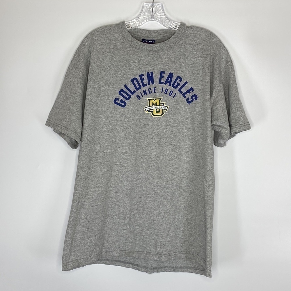 AS Sports Marquette University Golden Eagles Gray Short Sleeve Tshirt Size Large